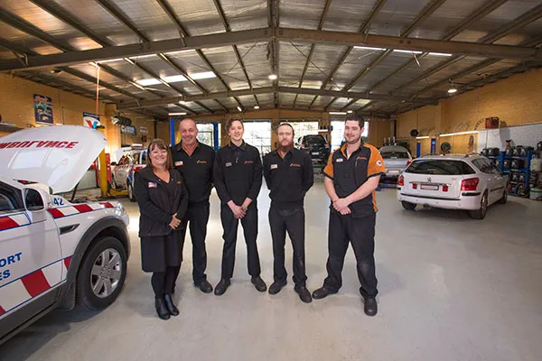 The Doncaster East Car Repairs team at their Blackburn workshop